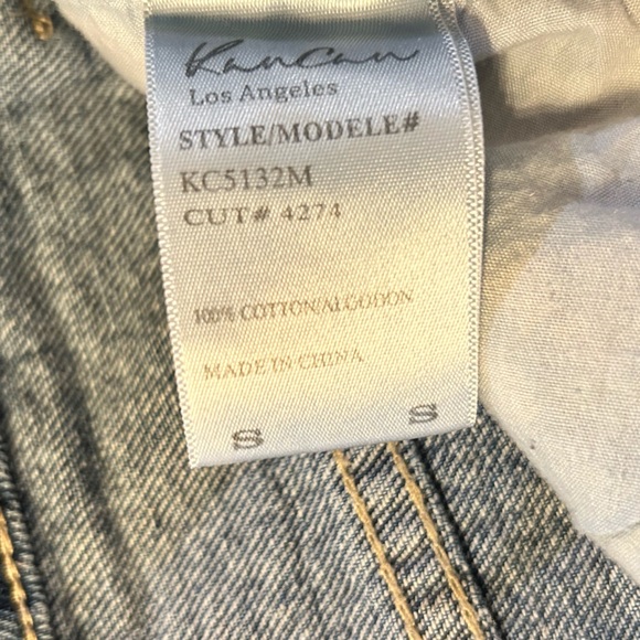 Women’s KanCan denim shirts with distressed/ripped detailing. Size small/26 - Picture 4 of 5